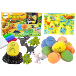 DIY munade maalimise dinosauruste komplekt