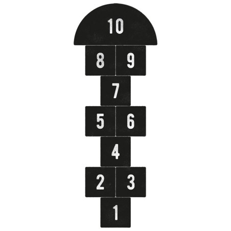 Põrandakleebis keksumäng must