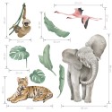 Seinakleebis safari loomad 1