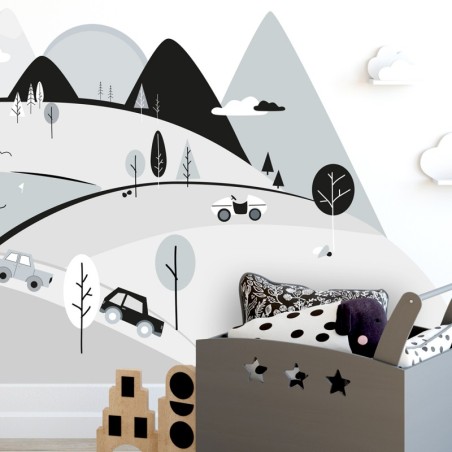 Seinakleebis hallid mäed S