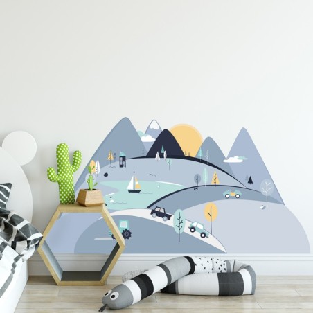 Seinakleebis sinised mäed S