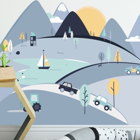 Seinakleebis sinised mäed S