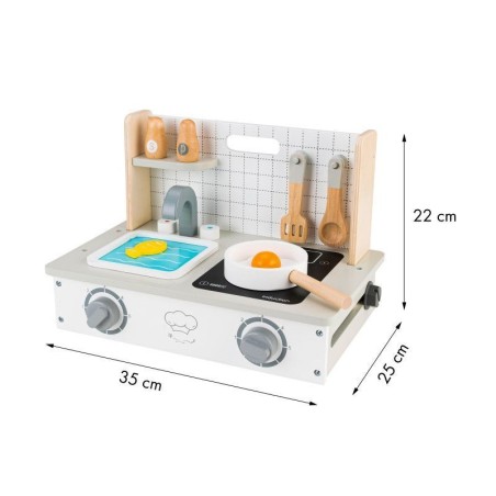 Puidust miniköök koos tarvikutega