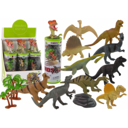 Komplektis 12 dinosauruse kujukest