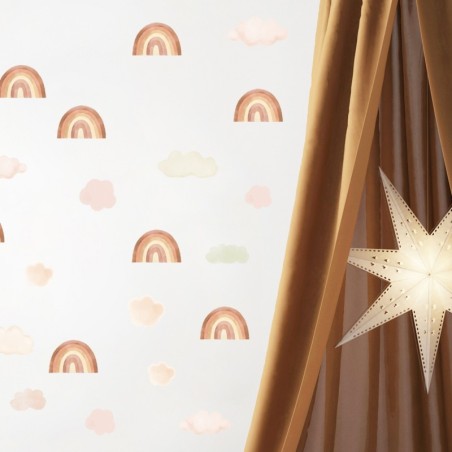 Seinakleebised väike vikerkaar, beež