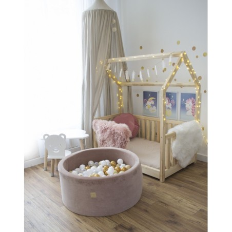 Pallimeri Teddy bear velvet H40 + 250 palli