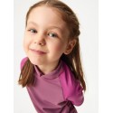 Laste T-särk UV-kaitsega 50+, tume vanaroosa