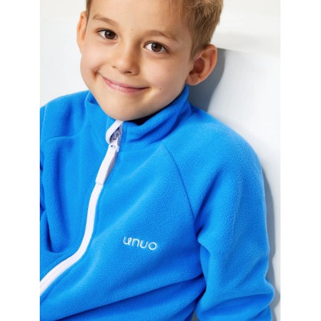 Laste fliis pusa lukuga, tumesinine