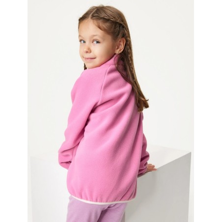 Laste fliis pusa lukuga, roosa