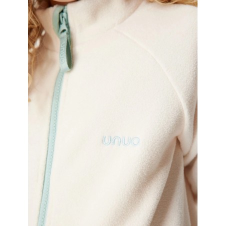 Laste fliis pusa lukuga, valge