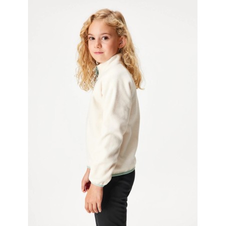 Laste fliis pusa lukuga, valge