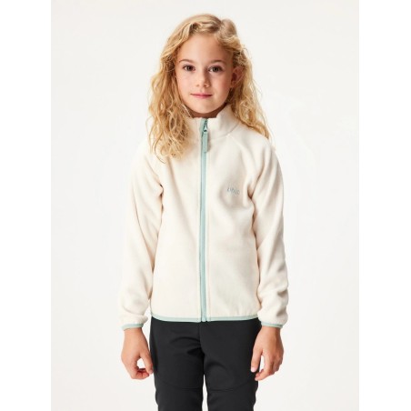 Laste fliis pusa lukuga, valge