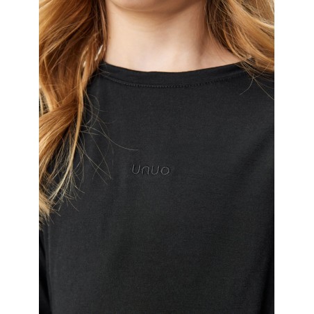 Laste meriino pikkade varrukatega pluus, must