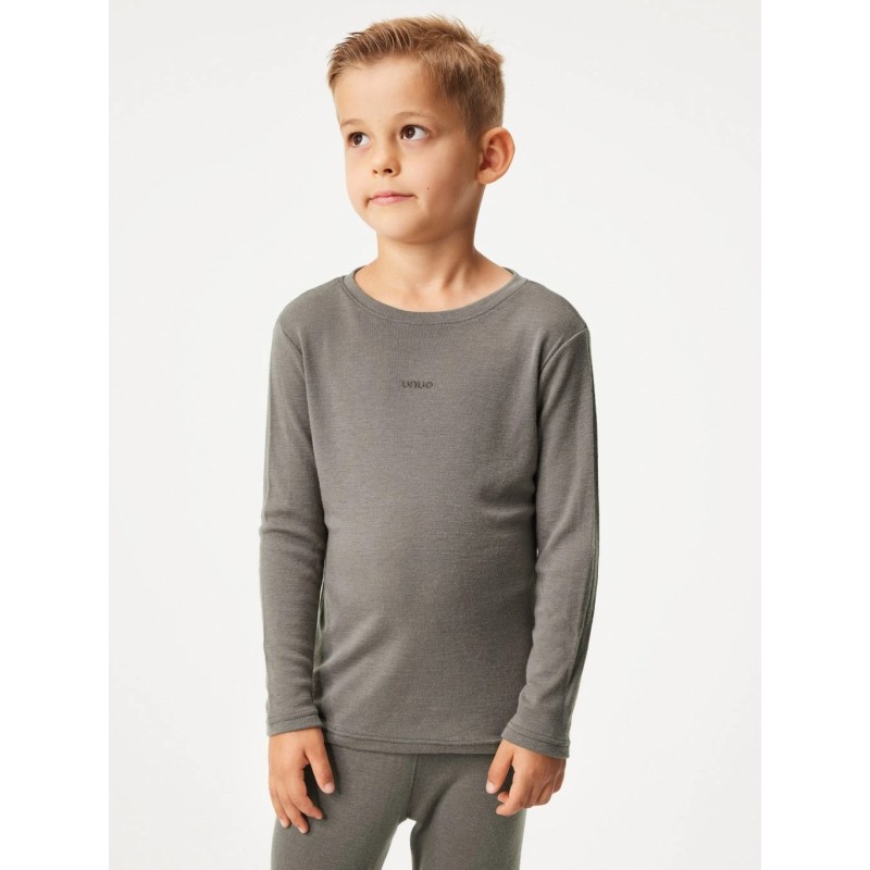 Laste meriino pikkade varrukatega pluus, pruun