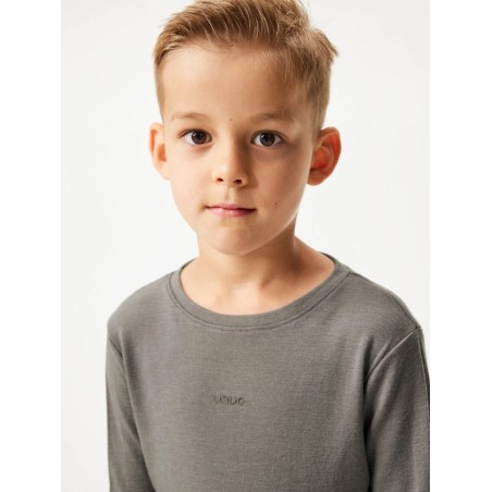 Laste meriino pikkade varrukatega pluus, pruun