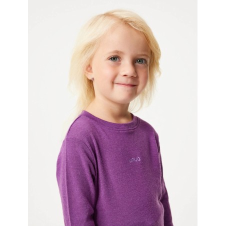 Laste meriino pikkade varrukatega pluus, lilla