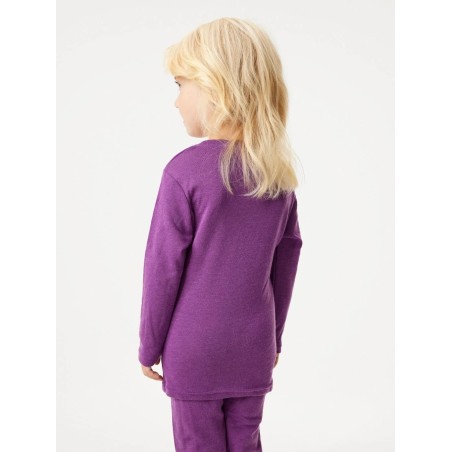 Laste meriino pikkade varrukatega pluus, lilla