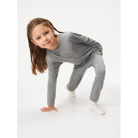 Laste meriino pikkade varrukatega pluus, hall