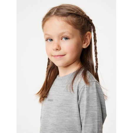 Laste meriino pikkade varrukatega pluus, hall