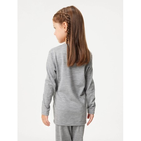 Laste meriino pikkade varrukatega pluus, hall