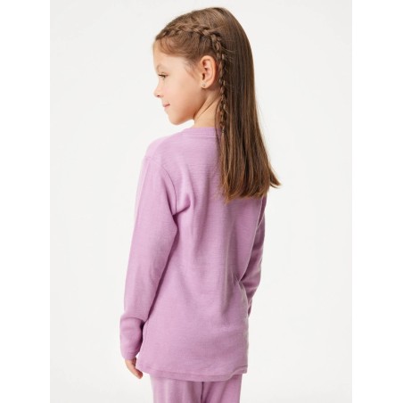 Laste meriino pikkade varrukatega pluus, roosa