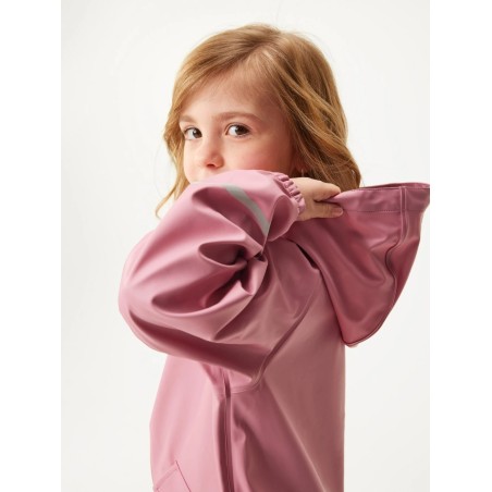 Laste veekindel fliisvoodriga jope, vanaroosa