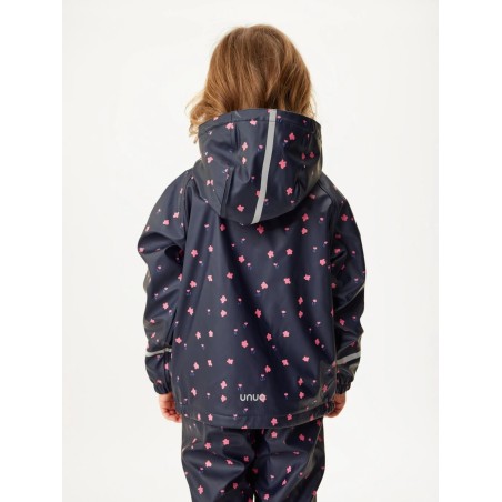 Laste veekindel fliisvoodriga jope, lilled