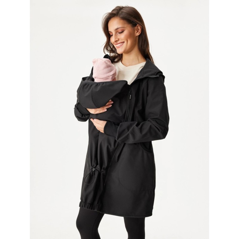 Beebi kandmise lisatükk sisu kapuutsiga, must