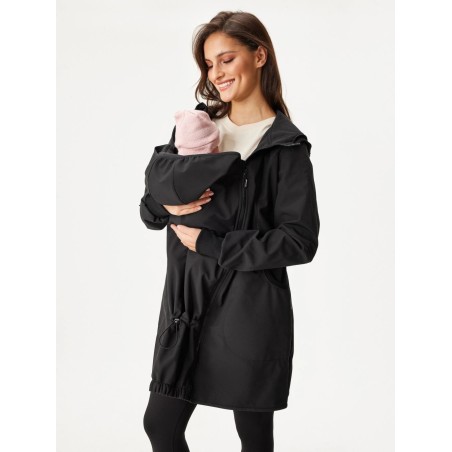 Beebi kandmise lisatükk sisu kapuutsiga, must