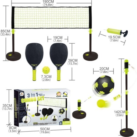 Laste 3-in-1 mängukomplekt inSPORTline CS190