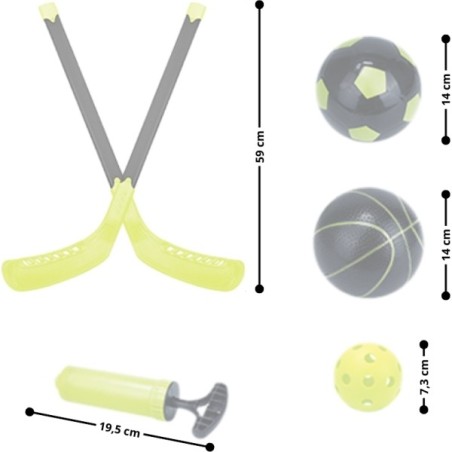 Laste 3-in-1 sportmängude komplekt inSPORTline