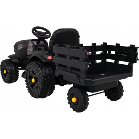 Must laste elektriline traktor koos haagisega
