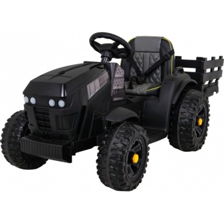 Must laste elektriline traktor koos haagisega