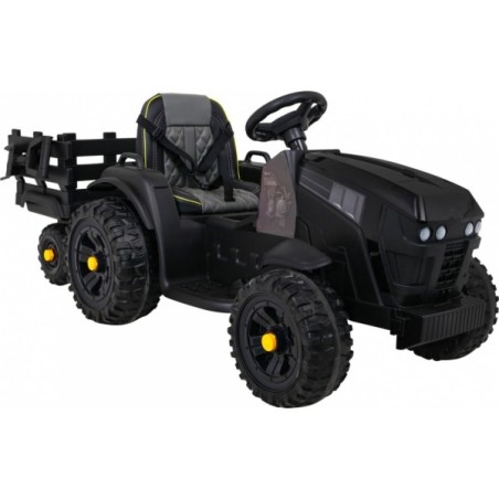 Must laste elektriline traktor koos haagisega