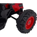 Laste elektriline traktor kopaga punane