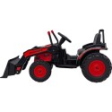 Laste elektriline traktor kopaga punane