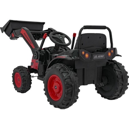 Laste elektriline traktor kopaga punane