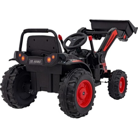 Laste elektriline traktor kopaga punane