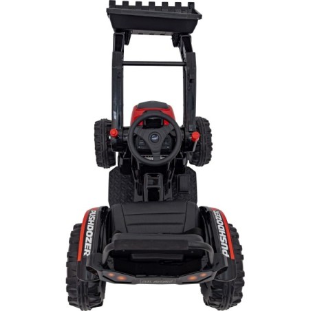 Laste elektriline traktor kopaga punane