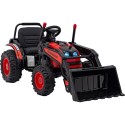 Laste elektriline traktor kopaga punane