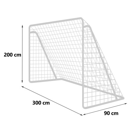 Jalgpallivärav 300 x 200 x 90 cm NS-496