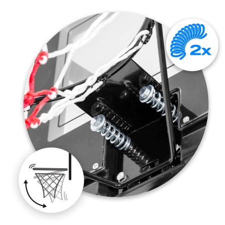 Reguleeritav korvpallikorv 170-305cm, stabiilne, suur Neo-Sport NS-283