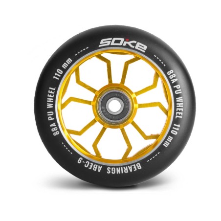 Tõukeratta rattad 110 mm kuldsed, 2 tk