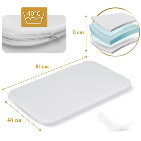 Kokkupandav reisivoodi lisavoodiga + Nukido NK-243 madrats