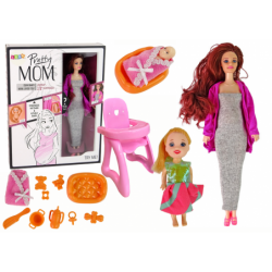 Rase nukk pikkade juustega aksessuaarid