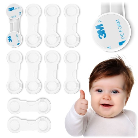 Ricokids 798300 kapi avamise lukk, 10 tk, valge