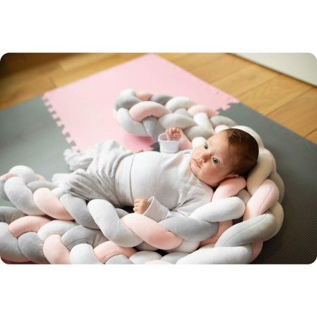 Ricokids voodipehmendus 3m - roosa ja hall