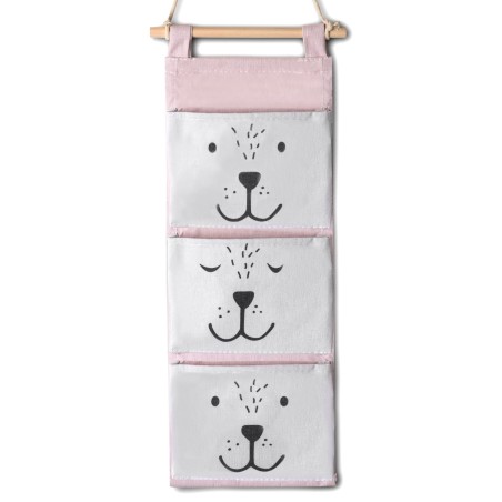 Nukido rippuv mänguasjade organiseerija - roosa