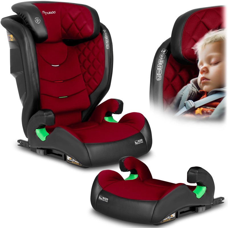 Nukido Louis must ja punane turvatool 15-36 kg ISOFIX