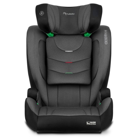 Nukido Louis Soft turvahäll must ja hall 15-36 kg ISOFIX